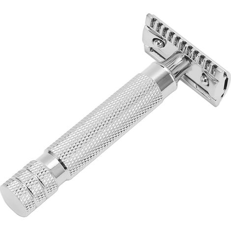 Vintage-Rasierer mit hoher Sicherheit, ergonomischen, rostfreien Griffen – Klassischer Handrasierer für Männer, Zuhause, Friseursalon, Reisegeschenk (4) (1/5)