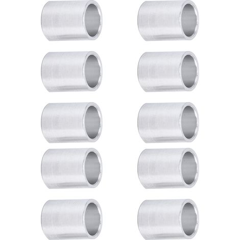 Lot de 10 entretoises rondes non filetées en alliage d'aluminium, diamètre extérieur 10 mm ou 12 mm (1/5)