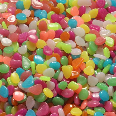 500 galets phosphorescents pour jardin, allées, aquarium, décoration, plantes, pierres lumineuses