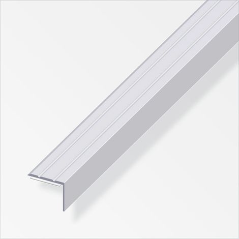 alfer Winkel-Abschluss-Profil 1 m, 25 x 8 mm Aluminium eloxiert silber Winkelprofil