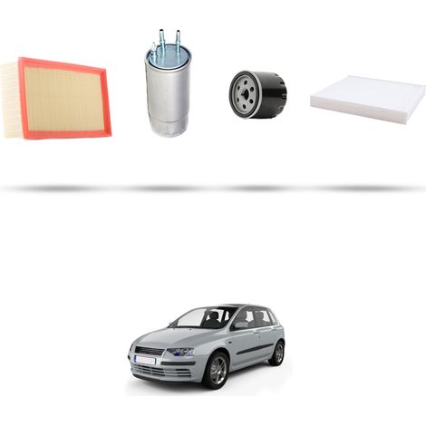 Kit tagliando 4 filtri compatibile con Fiat Stilo 1.9 MJTd 110kw dal 2005 al 2008 (1/5)