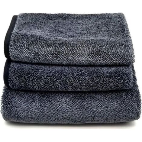 3 Pièces Chiffon Magique pour Douche, Chiffon en Extra Absorbant pour la Maison, Chiffon de Nettoyage Réutilisable en Microfibre sans Traces pour Verre Voiture Maison Cuisine Salle de Bain