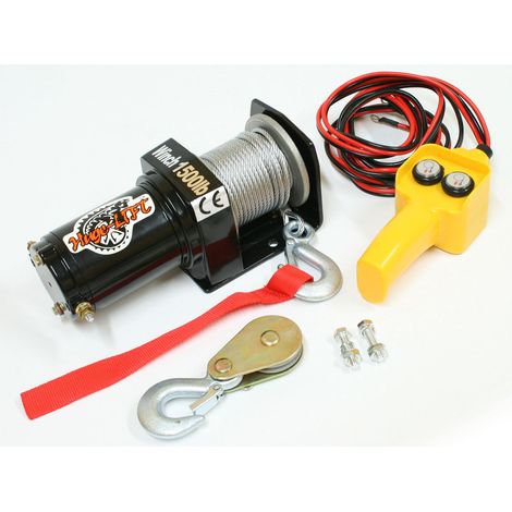 Varan Motors – Treuil électrique 12V 680Kg/1360Kg 520W – VARP15001 – Câble 15m Ø4mm pour terrains accidentés – Moteur à courant continu
