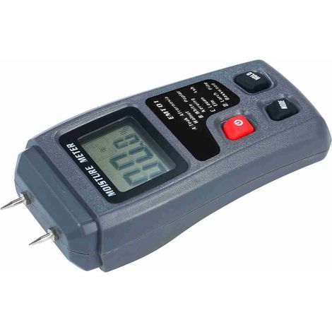Hygromètre à bois portable à 4 modes, type à broches, détecteur de fuites d'eau, écran LCD (1/3)
