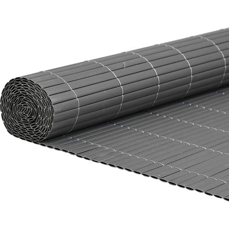 Maison Exclusive - Gartenzaun Doppelseitig Grau 1,8x3 m PVC