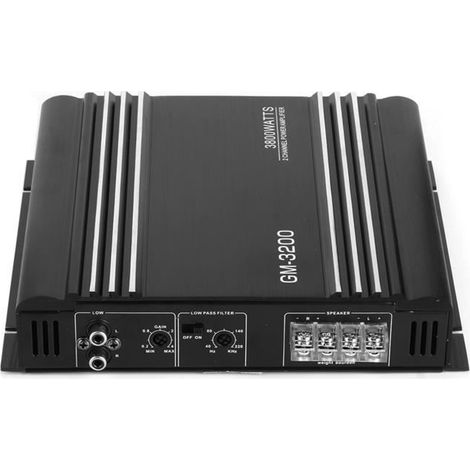 VINGVO Amplificateur stéréo de voiture Amplificateur de Puissance Audio à 2 Canaux 3800W Ampli Stéréo Hifi Auto en Alliage (1/4)