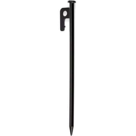 12x piquets de Tente en Acier - piquets Longs et Robustes pour Le Camping et l'extérieur - idéal pour Les sols normaux et durs - 20 cm (1/5)