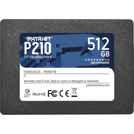 Patriot Memory P210 512 GB 2.5" Serial ATA III