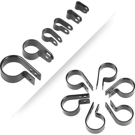 Assortiment de 200 colliers de serrage en nylon noir pour câbles et tuyaux (1/5)
