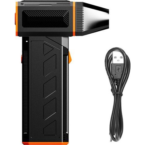F31 V2 Brushless Portable Fan – 120,000 RPM, 3 Speeds, Built-in Battery, Black, 137 × 85.5 × 36.3 mm (1/5)