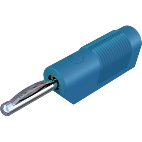 Hirschmann Test & Measurement VSB 20 Bananenstecker Stecker, gerade Stift-Ø: 4 mm Blau 1 St.