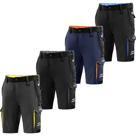Short technique homme Sparco Tech Atlanta Noir/Bleu clair Taille L en coton ignifuge' certifie' le'ger et respirant ide'al pour le travail et le sport par temps chaud Nero/Azzurro L (1/5)