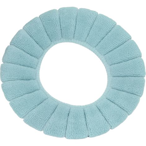 Housse de Toilette Épaisse et Lavable, Matériau Doux et Durable, Couleur Verte, Siège de WC Confortable et Chaud (1/5)
