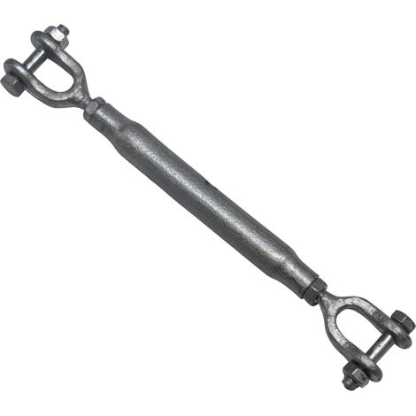 Galvanised Straining Rigging Screw Jaw Jaw 52MM (Closed Body Turnbuckle Wire Rope Tensioner)