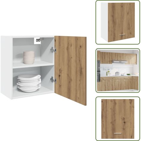 Hängeschrank Artisan-Eiche 50x31x60 cm Holzwerkstoff - Hängeschrank - Hängeschränke - Küchenschrank - Aufbewahrungsschrank (1/5)