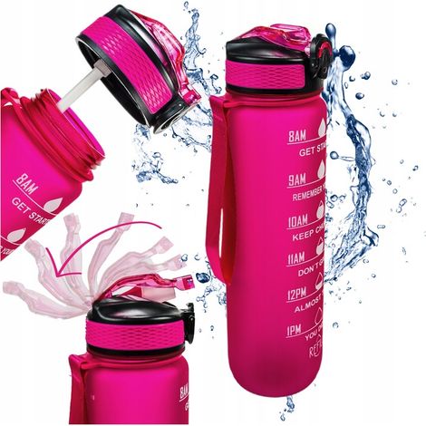 Borraccia bidon 1l rosa (1/5)