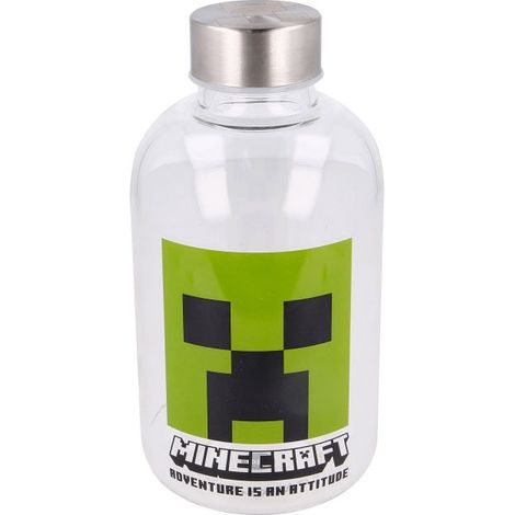 Glass bottle 620ml for minecraft players and collectors