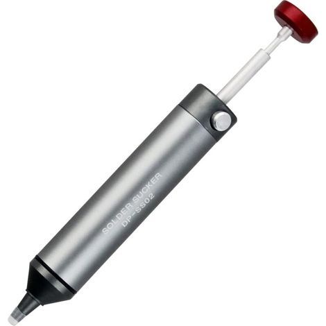 Pompa dissaldante con ugello in silicone resistente alle alte temperature, corpo in alluminio di alta qualità, maggiore potenza di aspirazione, accessorio essenziale per i saldatori (1/5)