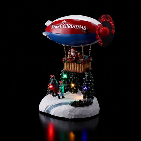 Ad Trend Paesaggio Invernale Natalizio con Movimento, Musica e 6 LED 19 x 13,3 x H 26,5 cm (1/2)