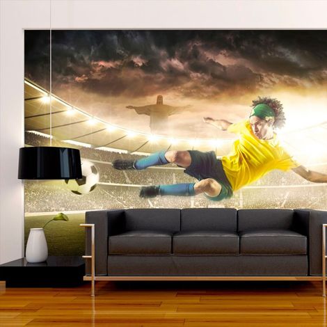 Papier peint football brésilien - 350 x 245 cm (1/4)