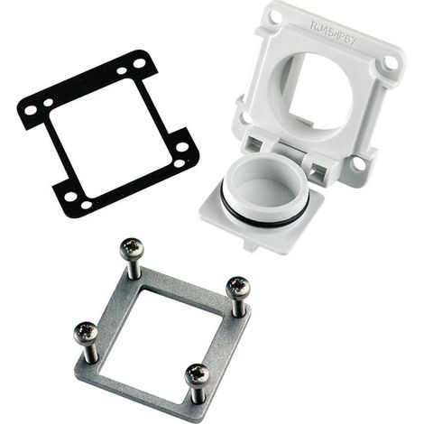 Bride à encastrer STX V6 Telegärtner 100023156 gris clair 1 pc(s) Q400611 (1/2)