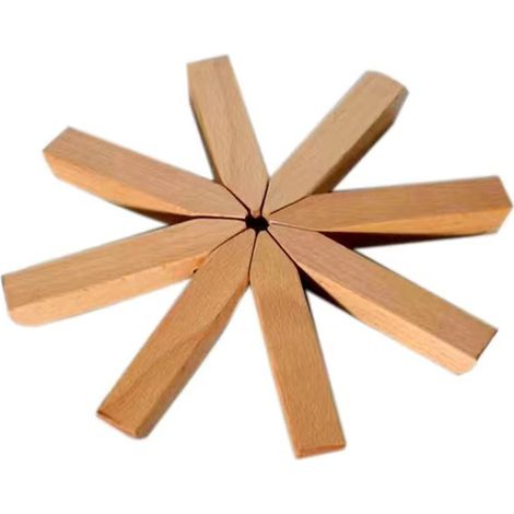 Dessous de plat en bois pour plaques chauffantes, isolants (1/5)