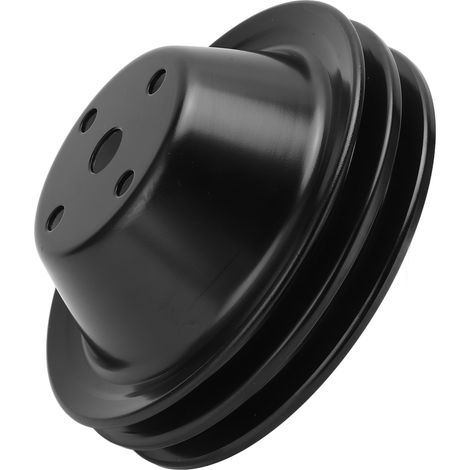 Poulie de vilebrequin double gorge, poulie de pompe à eau longue, remplacement pour moteur Chevy Small Block SBC 262 350 400 (1/5)