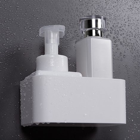 Wandmontierte Fernbedienung mit Handyhalterung, einfach zu installierender ABS-Aufbewahrungsorganizer für Küche, Bad, Schlafzimmer (1/5)
