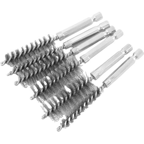 6 PièCes Brosses MéTalliques pour Perceuse, Petite Brosse MéTallique en Acier Inoxydable de DifféRentes Tailles, pour le Nettoyage, Ensemble de Brosses MéTalliques de Nettoyage (1/5)