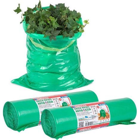 150L 80x120cm Garden Trash Bag Rolls with Ties (20 pieces) (1/5)