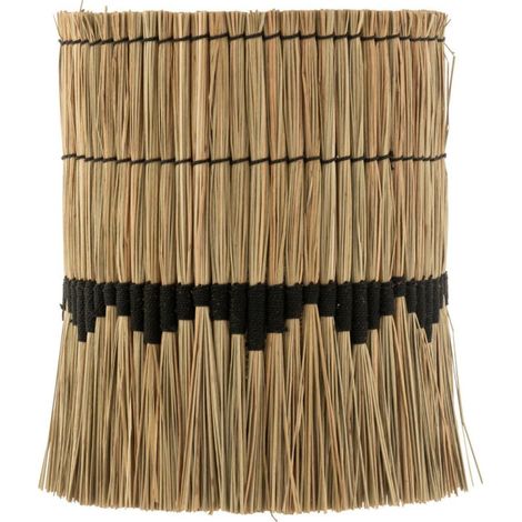 Abat-Jour Déco "Black Lombok" 42cm Naturel (1/4)