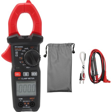Pince ampèremétrique numérique multifonction AC DC voltmètre intelligent auto-test NCV multimètre de mesure (1/5)