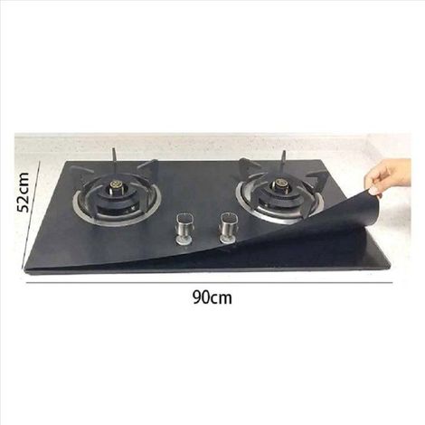 Tapis Protection Cuisiniere A Gaz - Fibre De Verre - Haute Resistance Chaleur - Pour Cuisiniere Gaz Domestique - 52x90 Cm - Lot De 3 (1/5)