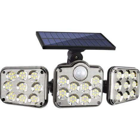 Luces solares para exteriores con sensor de movimiento, 3 modos de iluminación, resistentes al agua IP65.