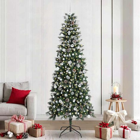 vidaXL Árbol de Navidad artificial Verde 240 cm PVC, plástico y acero (1/5)