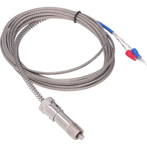 Thermocouple Type K à Ressort Clip - Acier Inoxydable, Longueur 3 mètres