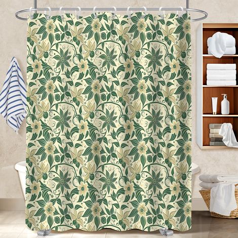Rideau de bain en polyester 180x180 imprimé bâche de douche pour idéal location saisonnière (1/5)