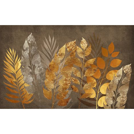 Papier peint panoramique - Feuilles - 408 cm x 255 cm (1/2)
