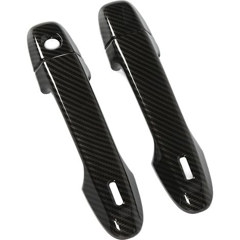 Set mit 4 selbstklebenden Abdeckungen für Außentürgriffe, kompatibel mit GR86 (2012-2021), Carbonfaser-Optik. (1/5)