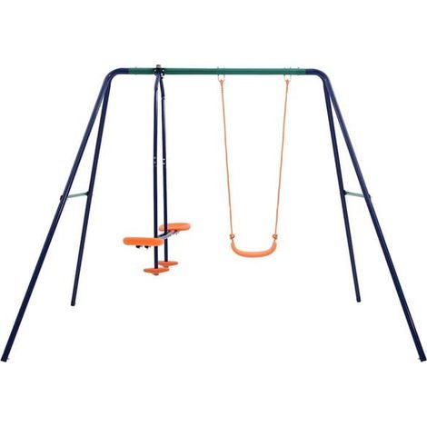 Jeu extérieur enfant : Aire de jeu pliable avec porte et fenêtres fonctionnelles jeu extérieur enfant, aire de jeu jardin, balançoire enfant , pour jardin, usage domestique , enfant 3-8 ans (1/5)