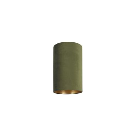 Abat-jour cylindre velours vert 12x24 Nowodvorski BARREL