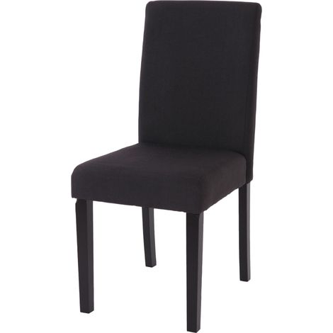 Silla de cocina comedor en tela gris antracita patas de madera clara diseño moderno 040002358