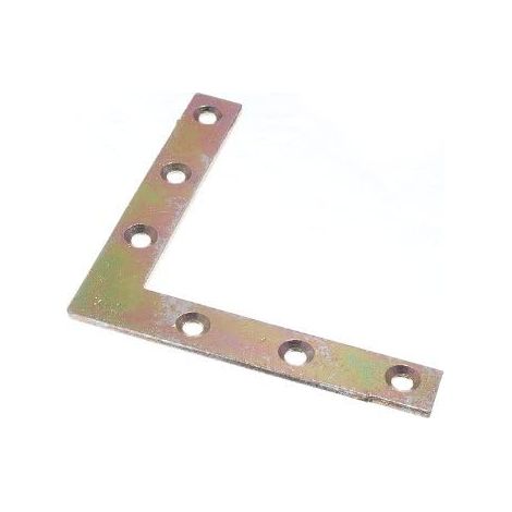 YZP Lot de 40 équerres d'angle plates en acier 100 mm polyvalentes et durables (1/2)