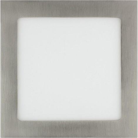 LED Einbaustrahler flach 15W Eckig SuperSlim Ausschnitt 180x180mm Silber 3000K Warmweiß (1/5)