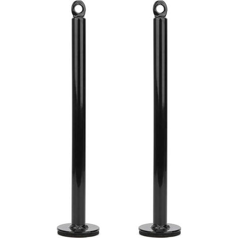 2X Gym Weight Pin Loading Rack Fitness Poulie Cable System Attachment Dumbbell Barbell Rack Holder pour Weight Lift-B (1/5)