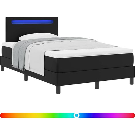 Maison Exclusive - Boxspringbett mit Matratze Schwarz 120 x 190 c