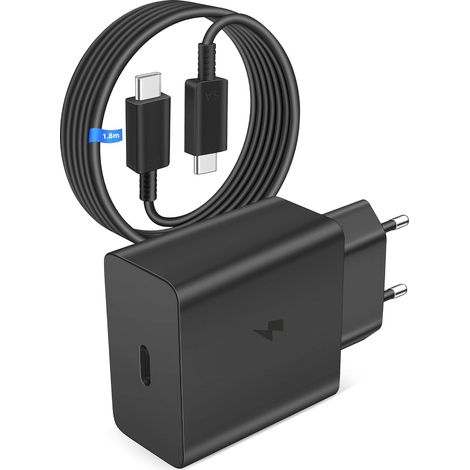 Chargeur Rapide 60W et Câble USB C a C 1,8M pour Samsung S26 Ultra (1/5)