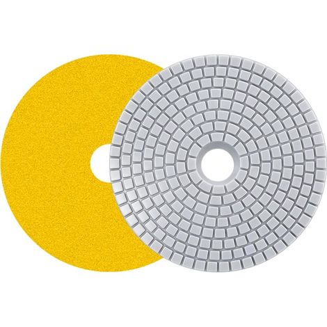 (6inch 150mm,100Grit) Lot De 1 Disque De Polissage Diamanté 150 Mm, Grain 100, Auto-agrippant Pour Meuleuse Et Polisseuse, Pour Le Polissage De La Pierre Et Le Meulage Des Surfaces En Carrelage (1/5)