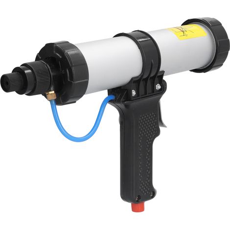 Pistolet à mastic pneumatique professionnel avec régulateur de pression d'air pour applications de collage (1/5)