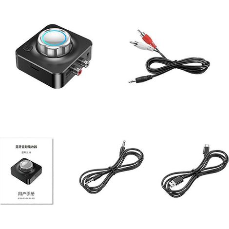 BT 5.1 Audio-Empfänger, 3D-Surround-Sound-Audioadapter für Heimstereoanlagen, latenzarmer RCA-Empfänger für (1/4)